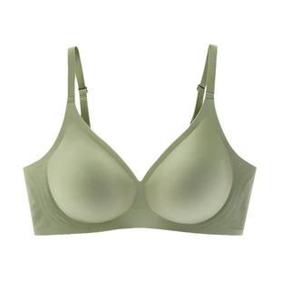 婧麒女士内衣女小胸聚拢收副乳防下垂大胸显小无痕美背舒适文胸罩