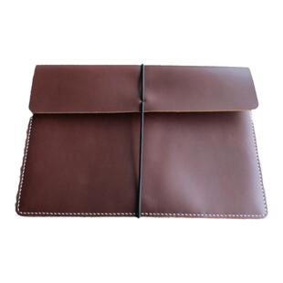 适用苹果真皮保护套ipadprominiair头层牛皮质复古简约平板套MacBookPro收纳内胆包可定制