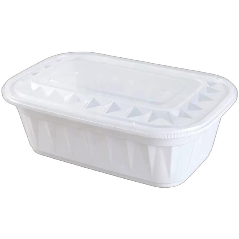 长方形一次性食品级饭盒防盗锁扣