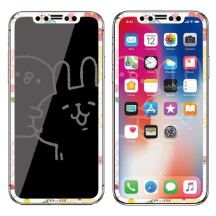 捡漏清仓少女kitty卡通膜适用iPhone8plus钢化膜7p全屏软边膜I7 4.7寸膜奇奇蒂蒂卡娜达菲爱丽丝角落屏幕贴膜
