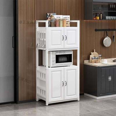 厨房置物架微波炉落地多层烤箱厨房电器餐厅多功能碗碟家用收纳柜