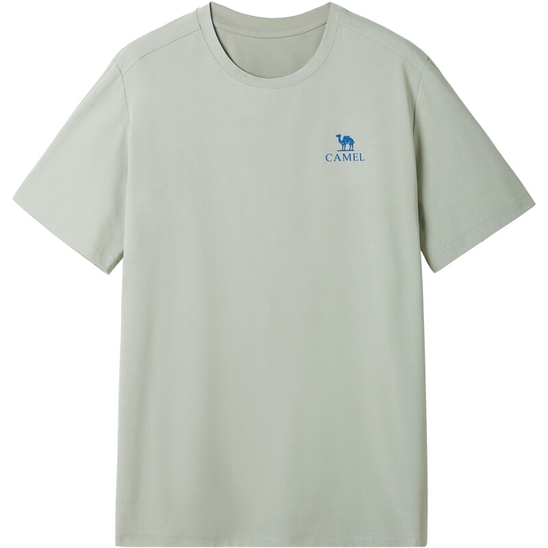 骆驼男装索罗娜速干短袖t恤男夏季2026新款圆领宽松休闲半袖体恤