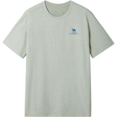 骆驼男装索罗娜速干短袖t恤男夏季2026新款圆领宽松休闲半袖体恤