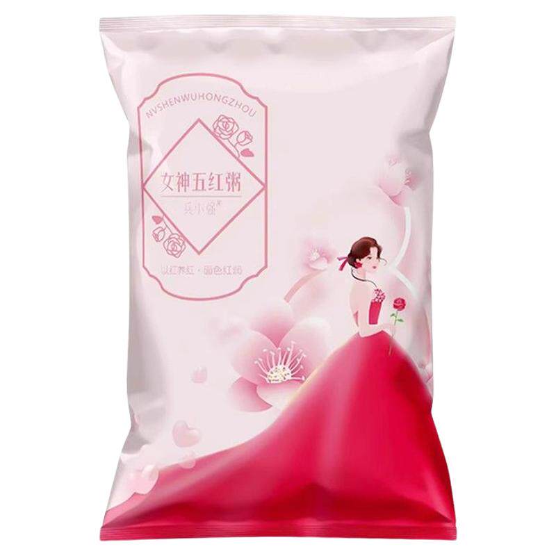 五红粥五谷杂粮女神粥原材料红豆红米红皮花生红枣养生杂粮粗粮粥