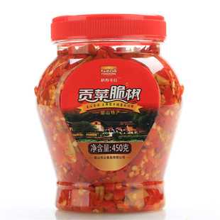 湖南剁椒福寿毛公贡菜脆椒450g剁辣椒酱毛公食品韶山特产鱼头剁椒