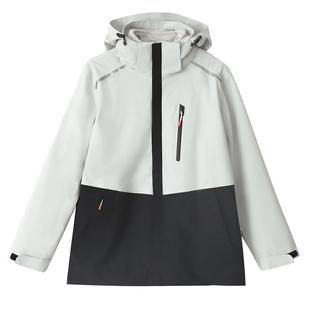 八度丘户外冲锋衣男女款三合一外套秋冬季加绒进西藏防风滑雪服