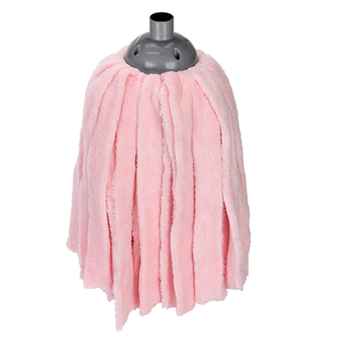 舒朗热销超细纤维拧干拖把头 加大300克吸水圆头墩布头替换装单头