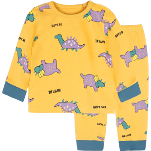 衣拉拉新舒绒棉儿童秋衣秋裤纯棉宝宝睡衣男童加厚保暖内衣套装