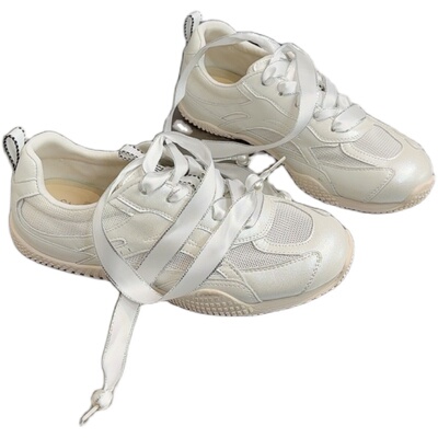 休闲德训鞋真皮网面平底软底板鞋