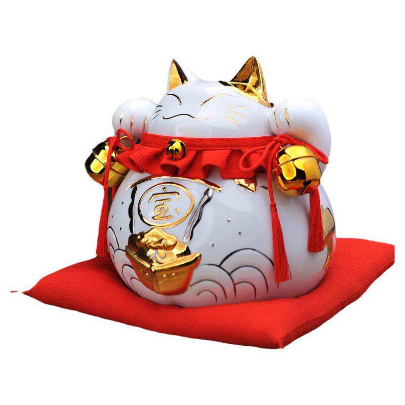 金彩宝船招财猫摆件开业礼物存钱罐家居装饰品客厅玄关电视柜高档