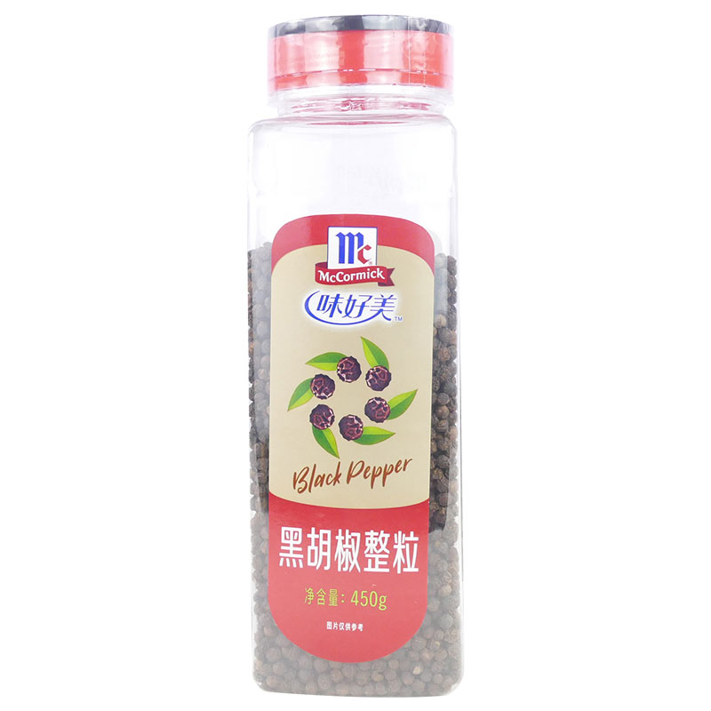 味好美黑胡椒整粒450g披萨牛排意大利面烘焙烤肉披萨牛排意大利面