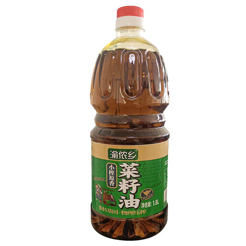 四川小榨纯香压榨菜籽油1.8L