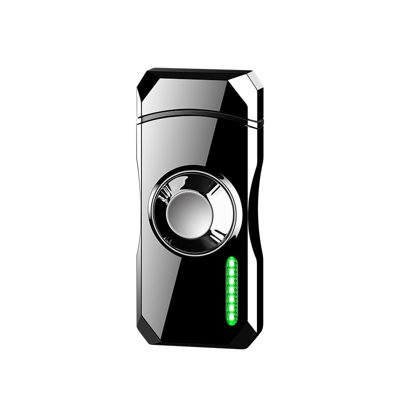 智能声控防风充电陀螺打火机