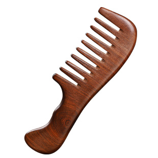 宽齿梳子檀木檀香木头大齿卷发长发女士专用烫发不打结家用静电防