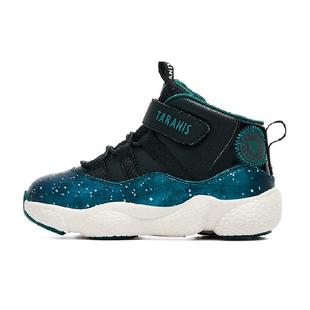 泰兰尼斯童鞋秋季新款儿童运动鞋高帮篮球鞋男童爆米花跑步鞋