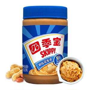 四季宝颗粒花生酱中西皆宜510g
