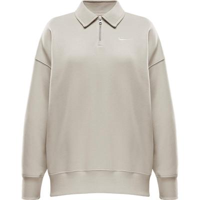 耐克女士运动翻领宽松休闲卫衣