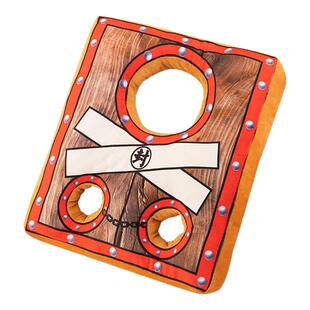 搞怪创意枷锁抱枕整蛊好友恶趣味靠枕坐垫办公座椅缓解压力靠垫