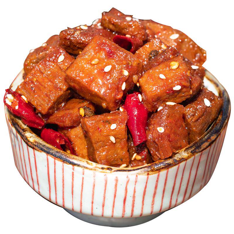 四川牛肉粒,麻辣鲜香,嚼劲十足好