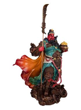 关公摆件客厅玄关招财关二爷神像