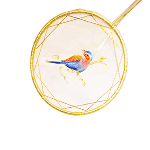 《鹊桥》苏绣创意翠鸟刺绣捕梦网挂件 初学diy0基础材料 详细教程