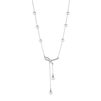 钛钢不掉色流苏项链女夏季2024年新款轻奢小众网红爆款颈链锁骨链