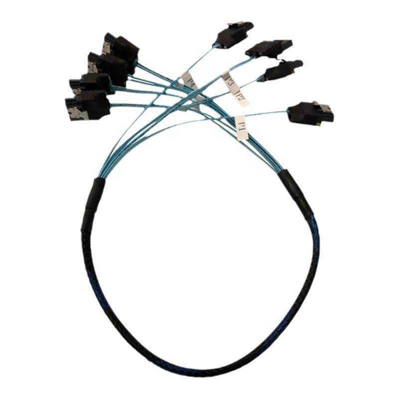 SATA3.0 镀银线2.5寸3.5寸硬盘SSD数据线 nas服务器高速sas双通道