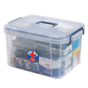 家庭装医药箱家用小型急救箱药物品医护疗用可爱收纳箱盒子大容量