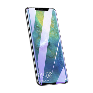 适用华为mate20pro钢化膜曲屏全胶保护mate20rs保时捷版手机膜uv全包边防爆huawei防偷窥防摔mate20pro水凝膜