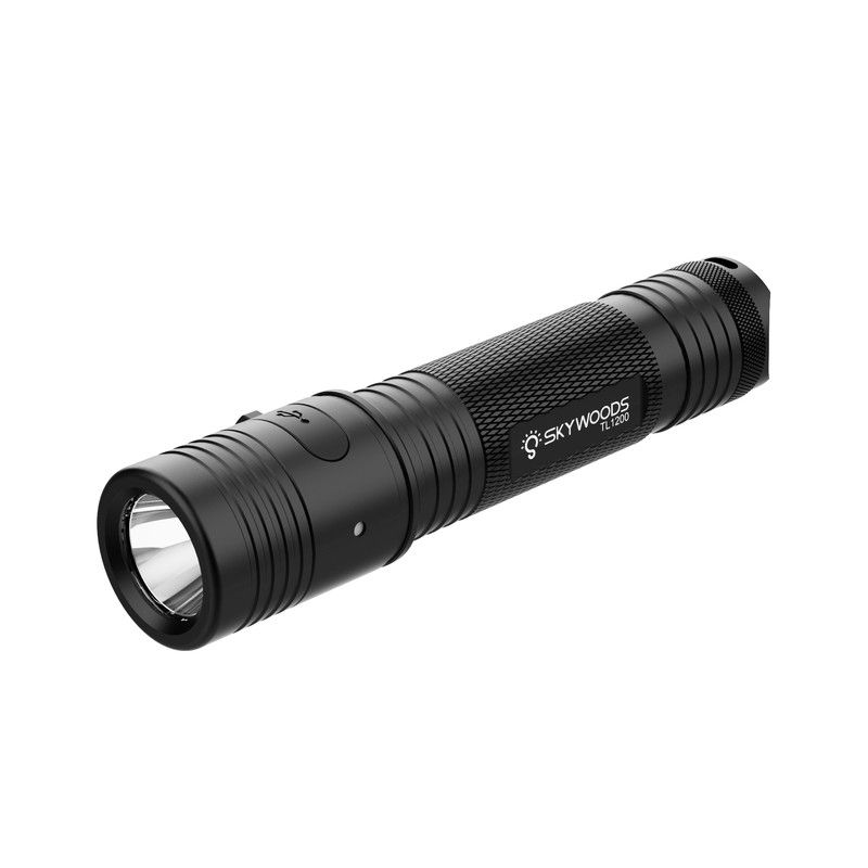 SKYWOODS专业户外强光手电筒TL1200流明LED便携充电远射露营徒步