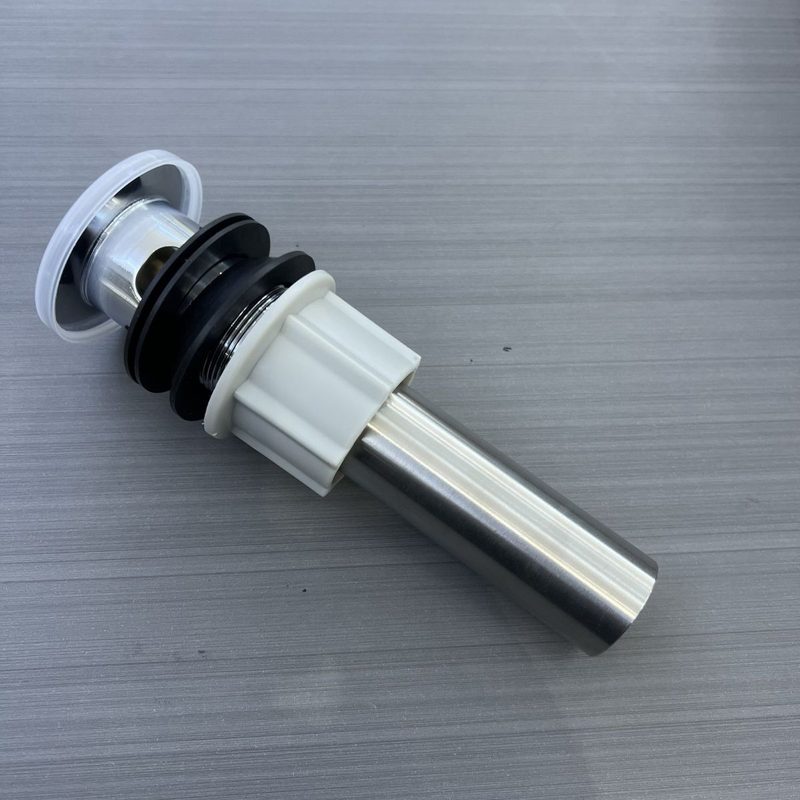 91005洗脸盆面盆下水配件304弹跳洗手盆防臭下水管不锈钢