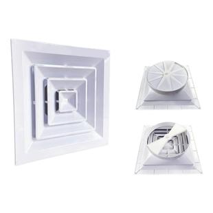 塑钢ABS方形散流器出风口天方地圆可调节风量 风口中央空调出风口