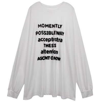 落落长袖2026年白色设计感小众