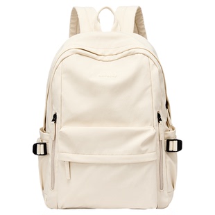 热风双肩包女初中高中大学生书包百搭16寸电脑包轻便户外通勤背包