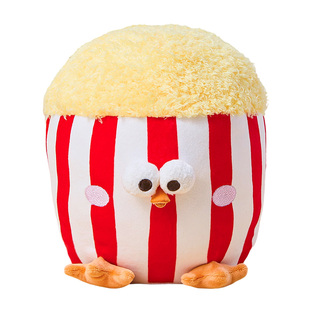 MINISO名创优品墩墩百变爆米花墩鸡公仔搞怪可爱毛绒玩偶娃娃礼物