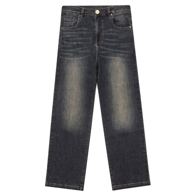 GWIT复古重磅石磨水洗休闲牛仔裤