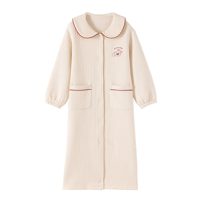 顶呱呱A类彩棉儿童夹棉彩棉睡袍