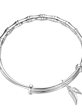 永兴银楼时尚简约足银999竹节