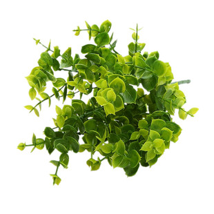 仿真绿植小盆栽隔断栅栏造景装饰假花插花蕨类植物尤加利叶塑料草