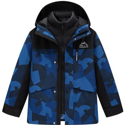 【叠变】波司登儿童羽绒服男童三合一羽绒外套户外防泼水亲子出游
