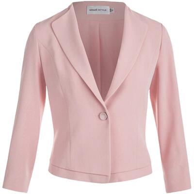 名师路短款西装外套七分袖通勤