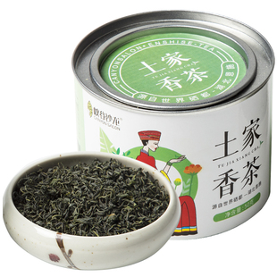 峡谷沙龙2025土家香茶明前炒青绿茶高山野茶一级恩施硒茶浓香耐泡