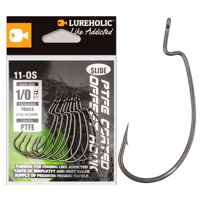 LUREHOLIC宽腹曲柄钩极顺滑涂层