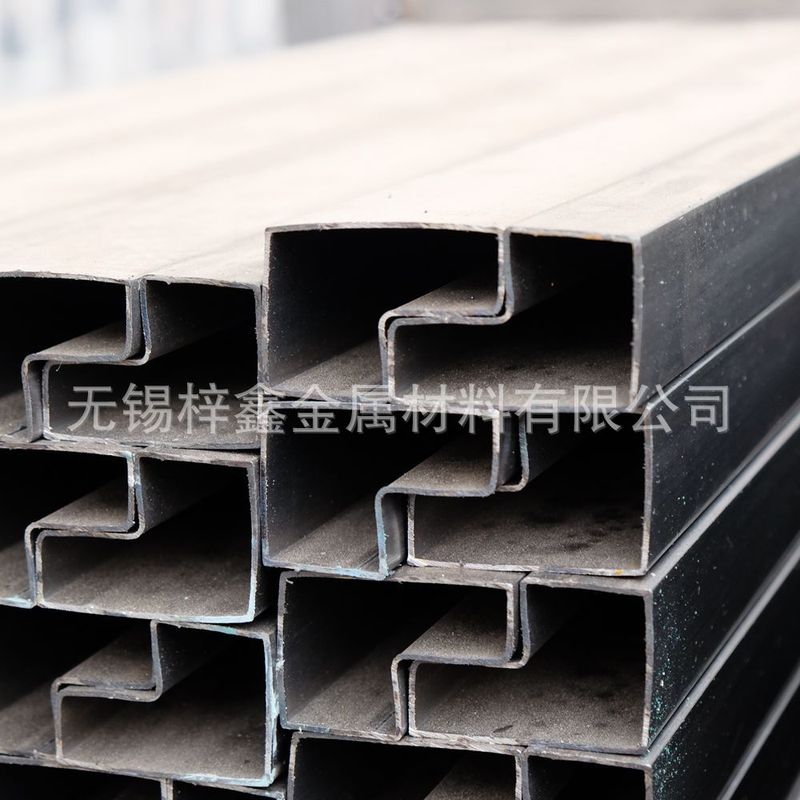 现货横梁P型管薄壁无锡直供P4060美式异形梁货架型材P形管