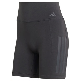 adidas阿迪达斯三条纹春季新款女裤紧身裤高腰健身运动短裤JZ1100