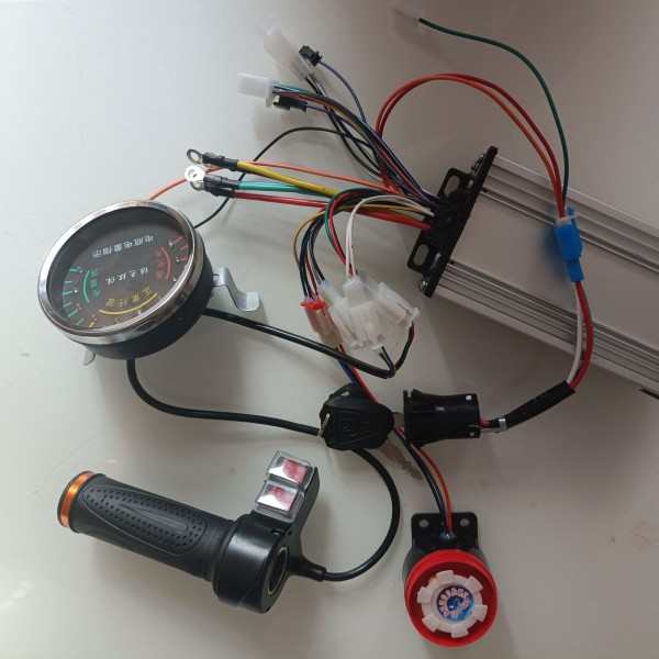 工地电动手推灰斗车12管控制器 800W48V低速工程车无刷电机