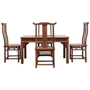 鸡翅木家具红木茶桌仿古中式功夫茶台茶几茶艺桌实木泡茶桌椅组合