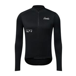 Santic森地客秋冬抓绒速干长袖内衣公路自行车高弹骑行排汗衫男
