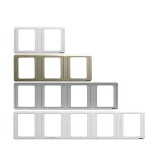 西门子开关插座远景雅白彩银金棕二位联体框三四五位连体边框面板