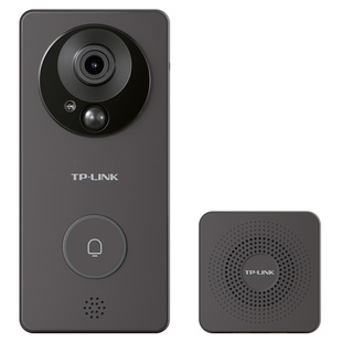 免打孔tplink可视门铃家用无线防盗门口监控智能电子猫眼带摄像头